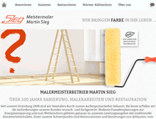 Tablet Screenshot of malerbetrieb-sieg.de